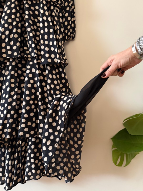 Vintage Puantiye Elbise 