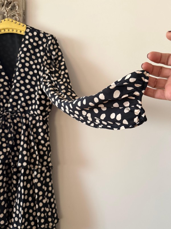 Vintage Puantiye Elbise 