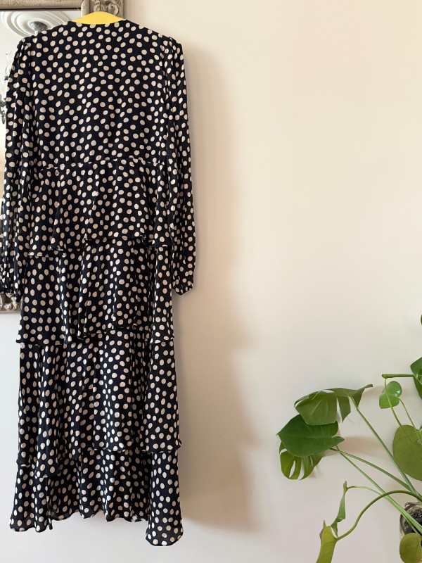 Vintage Puantiye Elbise 