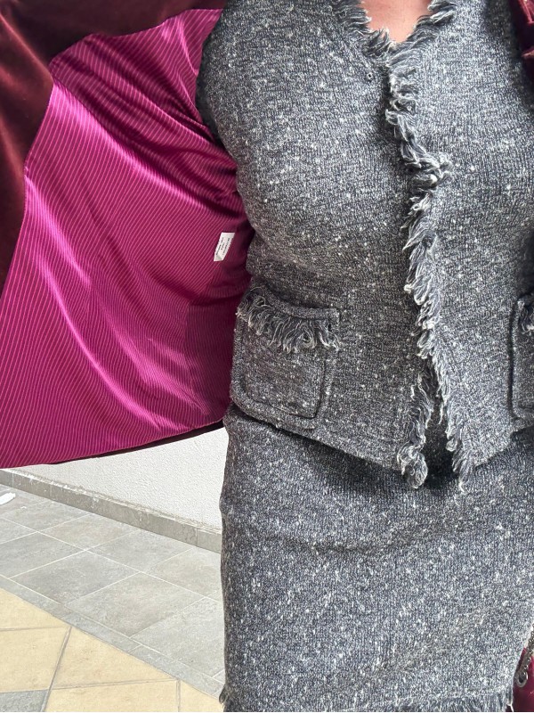 Vintage Merino Wool Triko Takım