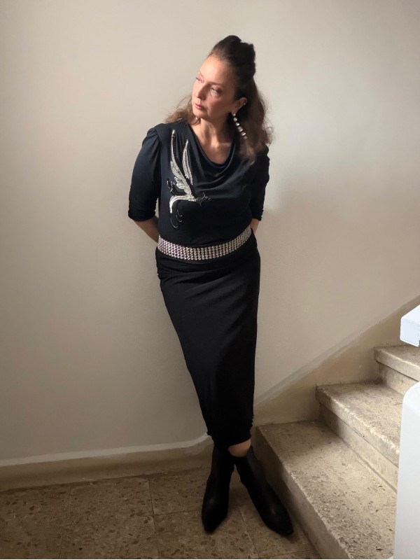 Vintage 80s -Bille Paris -Pul İşlemeli Bluz