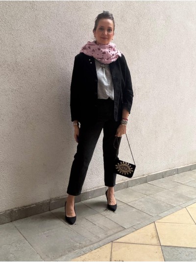 Vintage Siyah Süet Blazer Vintage Siyah Süet Blazer