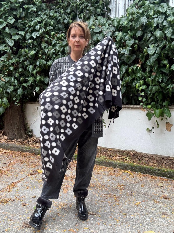 Kaşmir Çiçekli  Şal