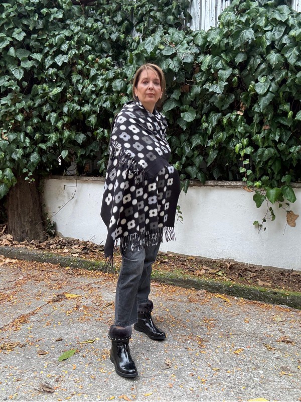 Kaşmir Çiçekli  Şal