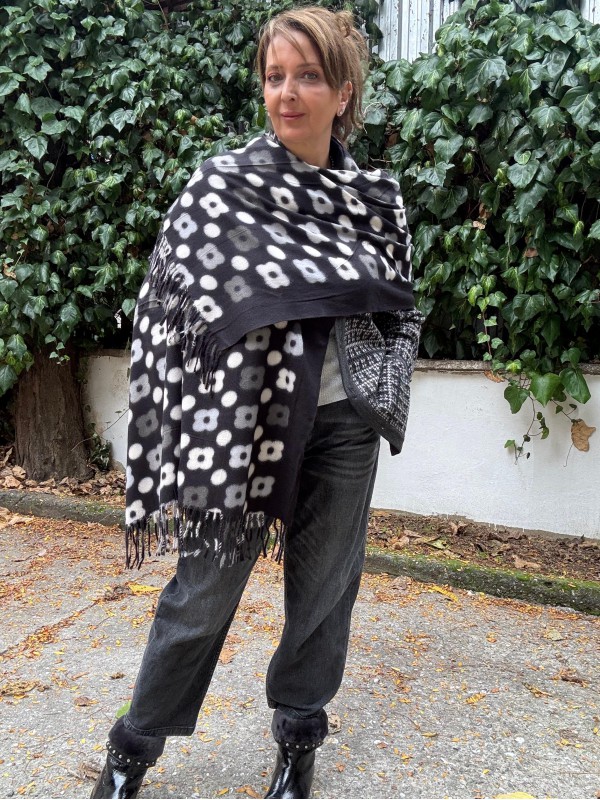 Kaşmir Çiçekli  Şal