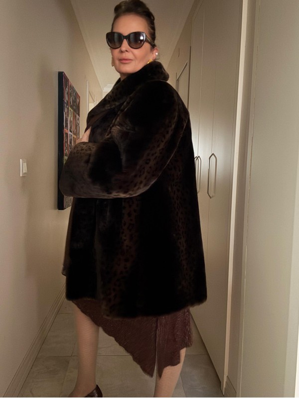 Premium Vintage Leopar Peluş