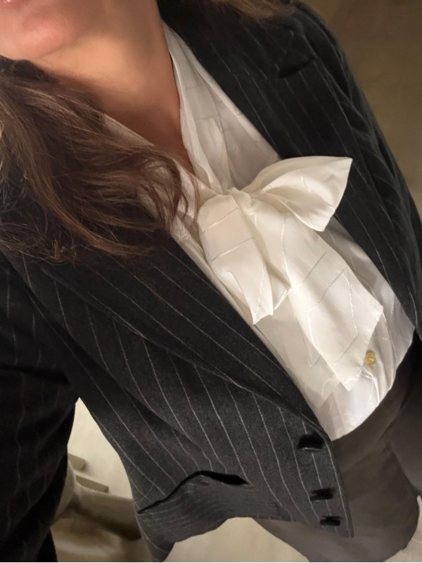 Vintage Yün Antrasit Çizgili Ceket