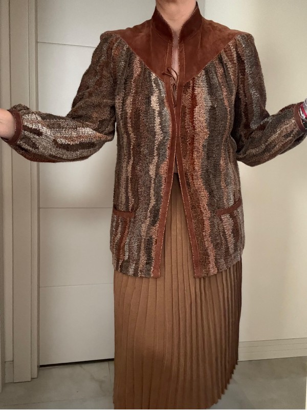 Vintage Made in France  Süet & Triko Hırka