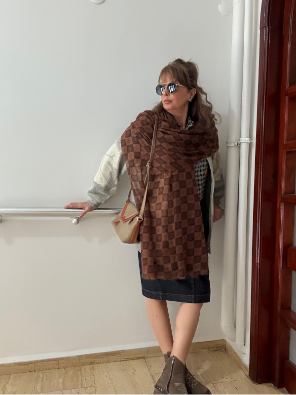 Vakko Dama Çift Taraflı Kaşmir Şal