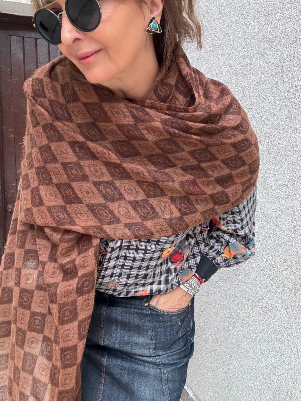 Vakko Dama Çift Taraflı Kaşmir Şal