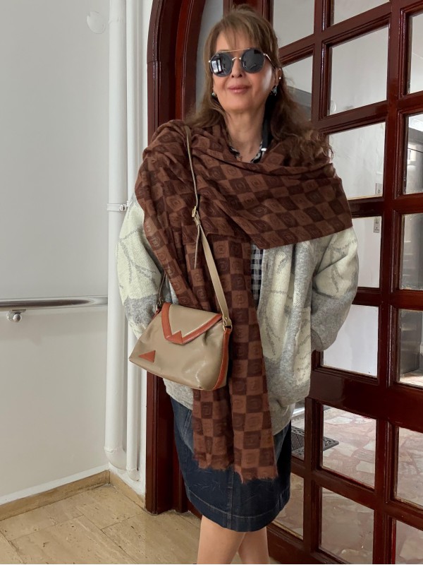 Vakko Dama Çift Taraflı Kaşmir Şal