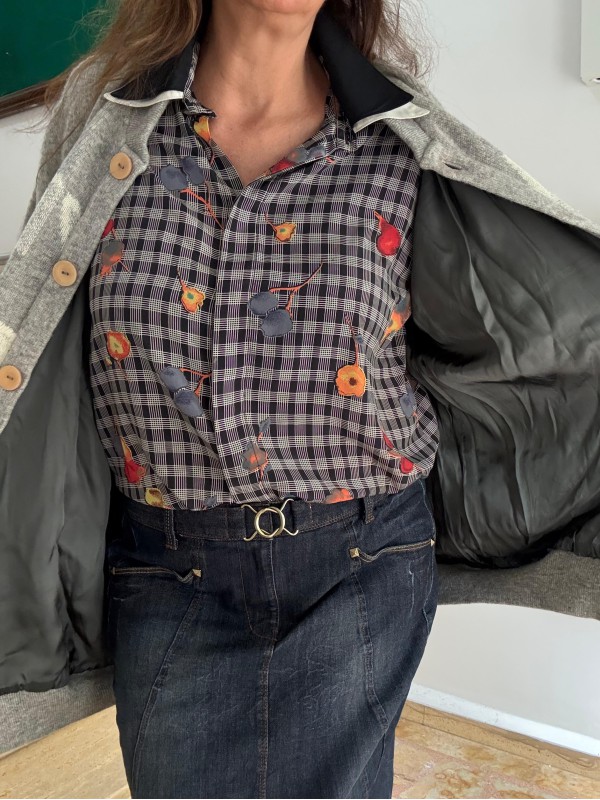 Vintage Çift Yakalı Gömlek