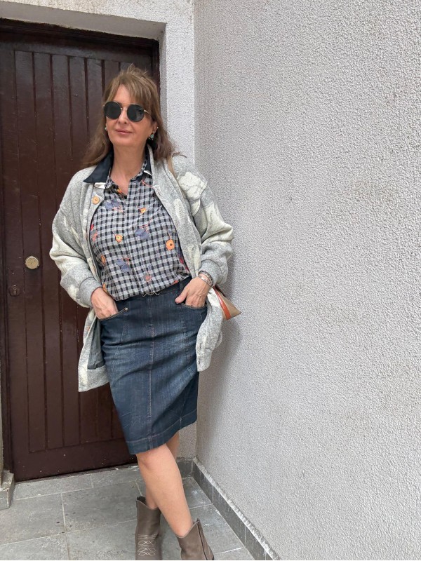 Vintage Çift Yakalı Gömlek