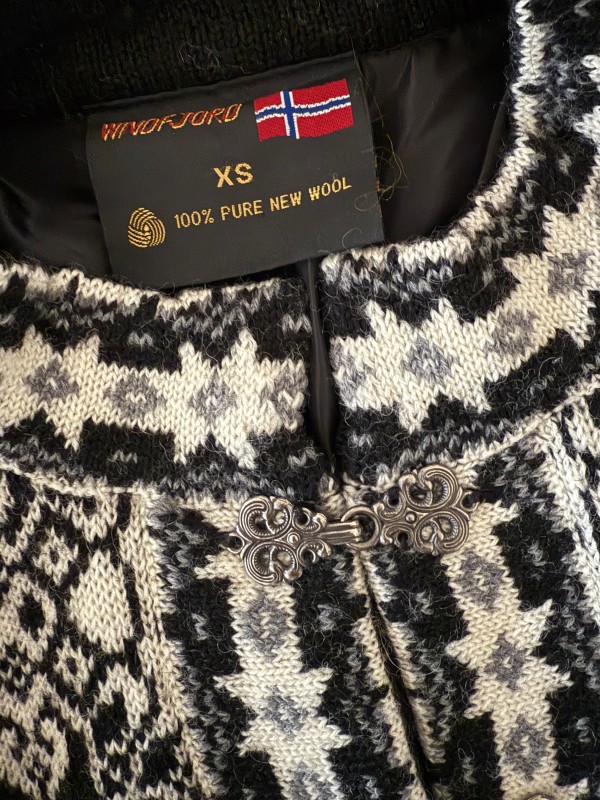 Vintage Windfjord Made in Norway Hırka /Mont Bej