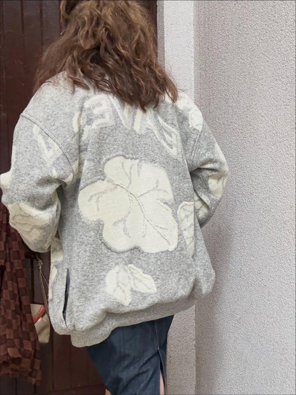 Vintage Sevil nakışlı hırka/mont