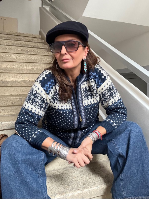 Vintage Windfjord Made in Norway Hırka /Mont Lacivert 