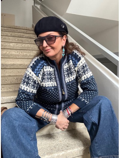 Vintage Windfjord Made in Norway Hırka /Mont Lacivert 