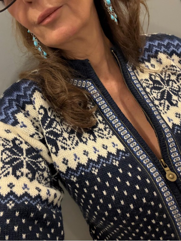 Vintage Windfjord Made in Norway Hırka /Mont Lacivert 