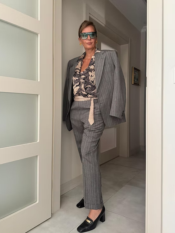 Vintage Made in Italy Keten Takım