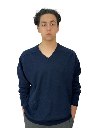 M&S - Lambswool V Yaka Kazak