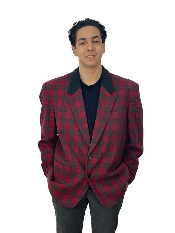 Vintage Made in Italy Ekose Blazer