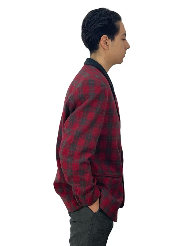 Vintage Made in Italy Ekose Blazer