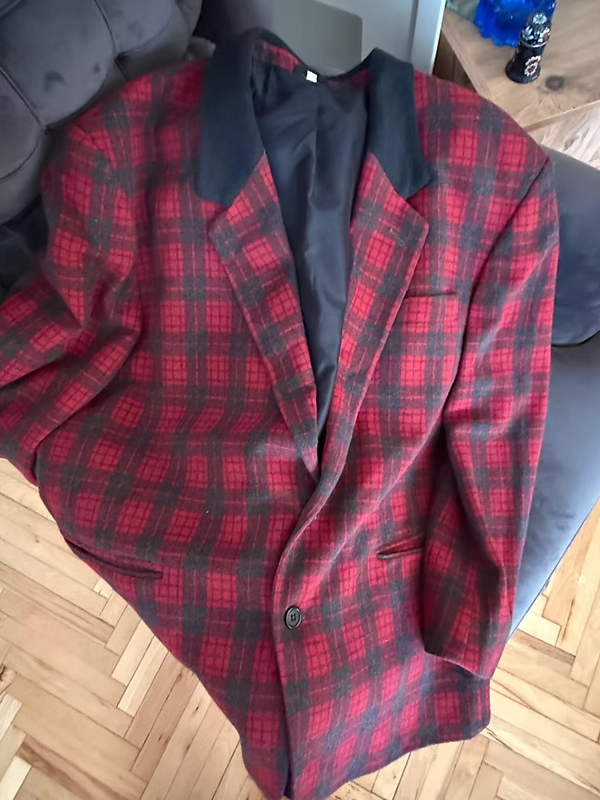 Vintage Made in Italy Ekose Blazer