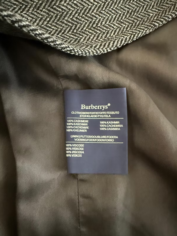 BURBERRYS Kaşmir Balıksırtı Kaban