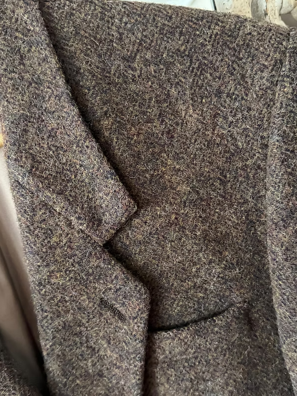 Balıksırtı Vintage Kruvaze Blazer