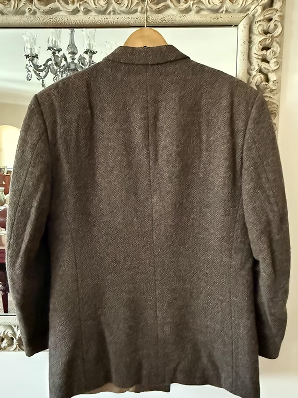 Balıksırtı Vintage Kruvaze Blazer