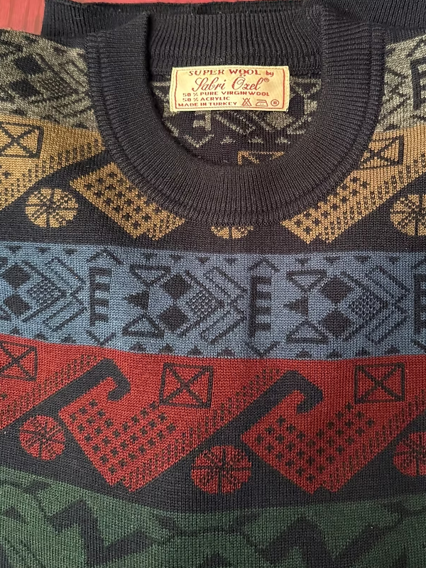 Sabri Özel Desenli Kazak