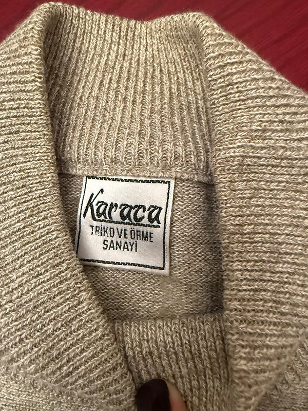 Vintage Karaca Yarım Balıkçı Kazak / Yeşil