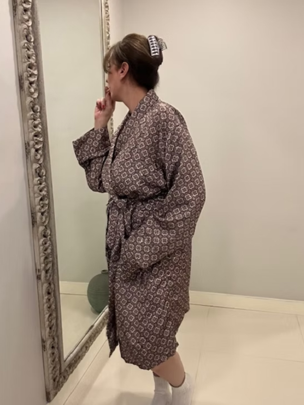 Pierre Cardin Şal Desenli Sabahlık