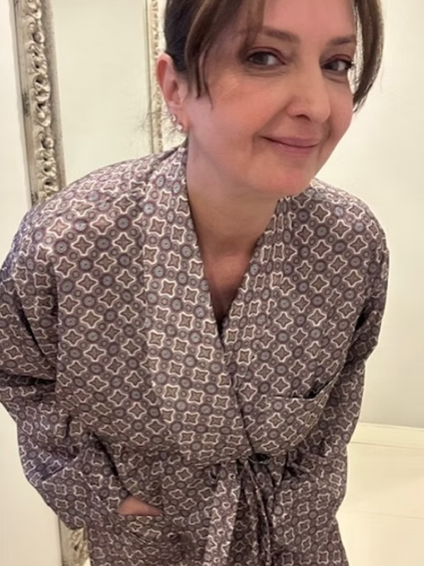 Pierre Cardin Şal Desenli Sabahlık