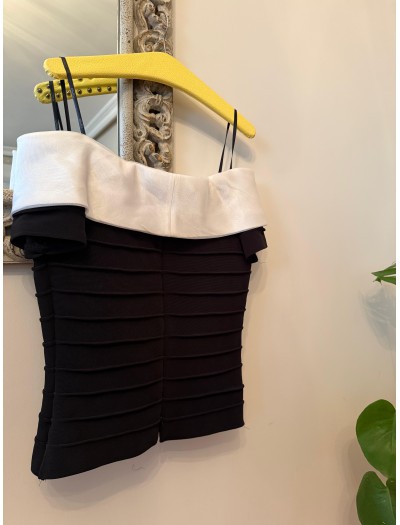 Vintage Cachet  Siyah-Beyaz Bluz