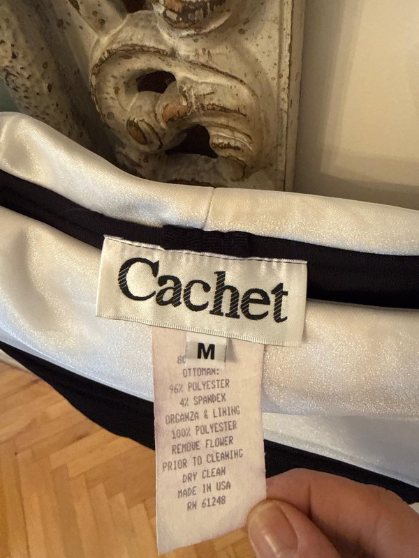 Vintage Cachet  Siyah-Beyaz Bluz