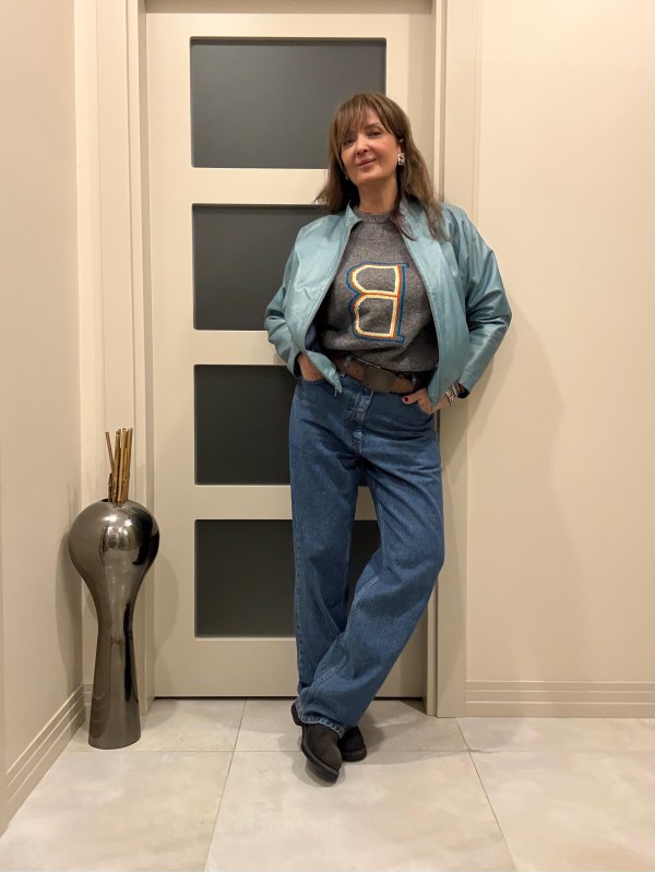 Vintage Deri Bomber Ceket