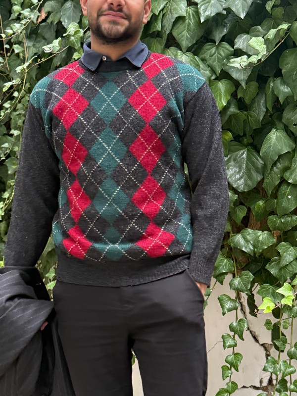 AHLENS-Vintage Shetland Wool Kazak