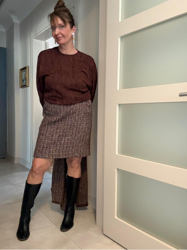 Beymen şal desenli bluz