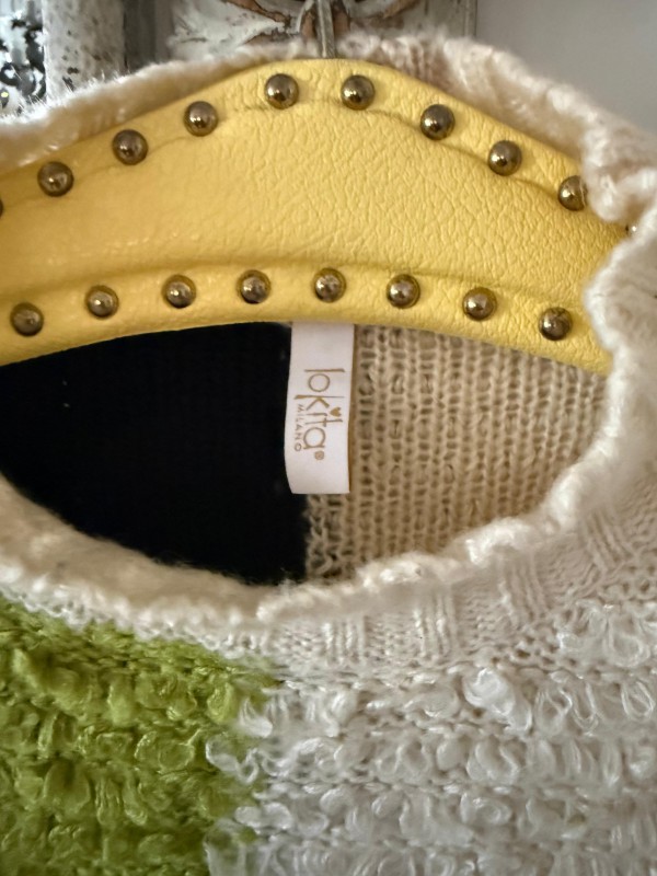 Blok Desenli Vintage Kazak