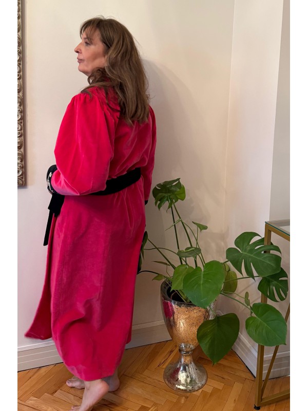 Hand Made Maraş işi Sırma işli Kadife Kimono /Sabahlık