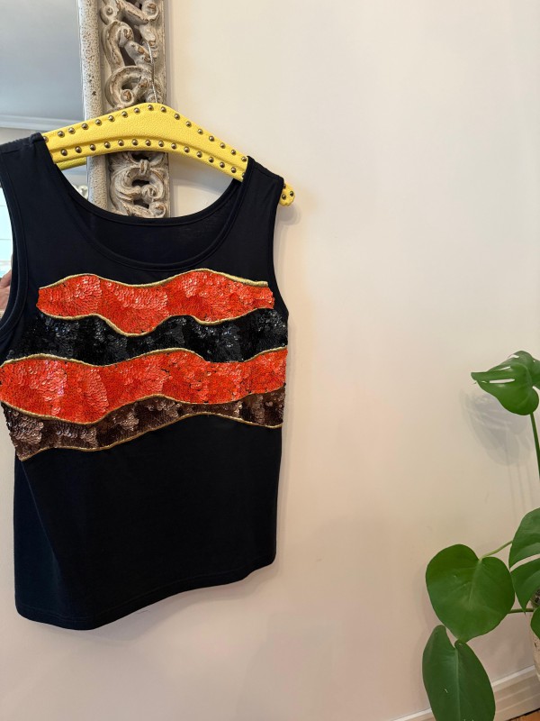 Vintage 80s Beymen Pul İşlemeli Bluz