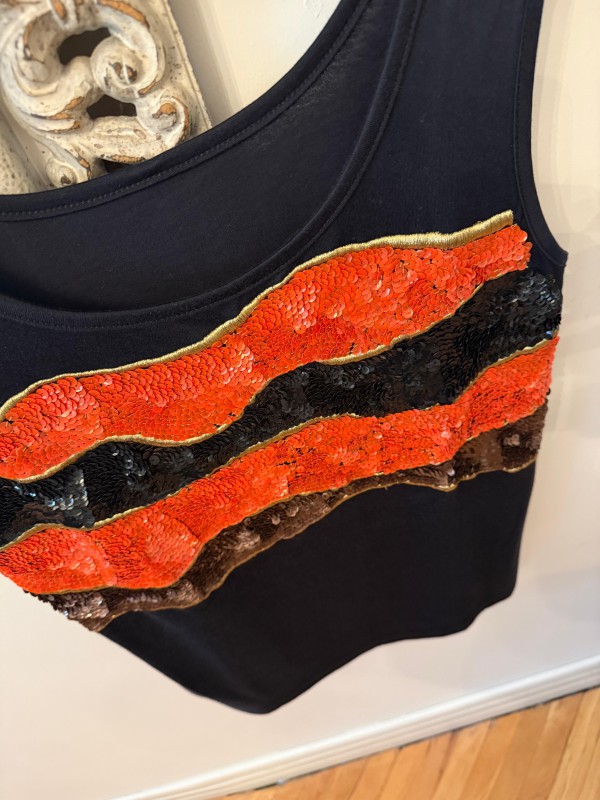 Vintage 80s Beymen Pul İşlemeli Bluz