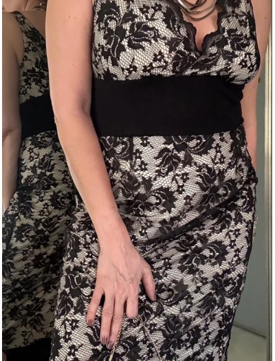 Vintage Dantel Elbise