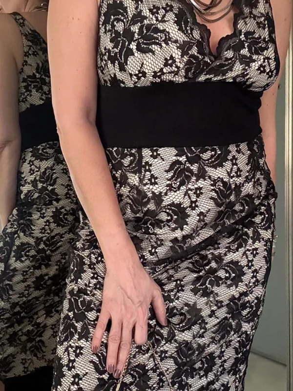 Vintage Dantel Elbise