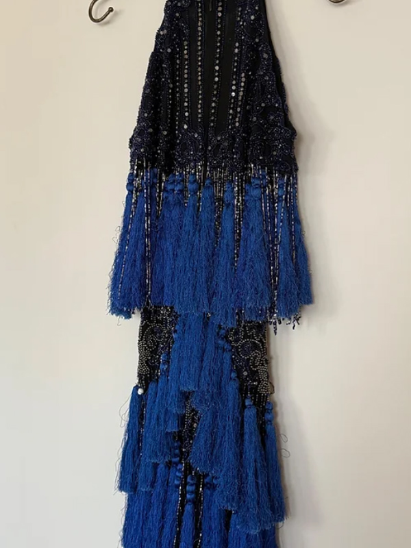 Derviş Bağzıbağlı Püsküllü Abiye Elbise