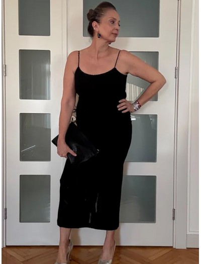 Vintage Özel Dikim Jarse Elbise