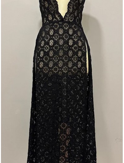 Be Retrokare Vintage Dantel Plaj Elbise