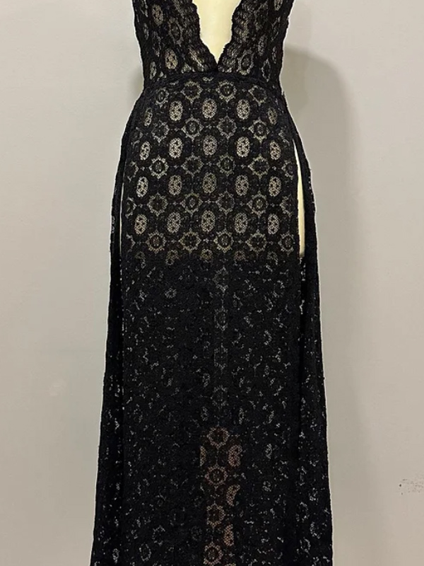 Be Retrokare Vintage Dantel Plaj Elbise