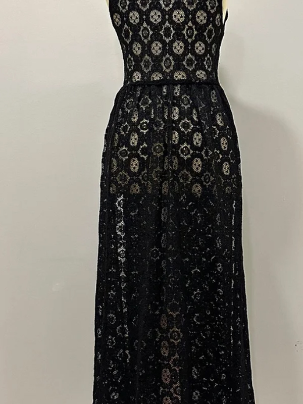 Be Retrokare Vintage Dantel Plaj Elbise